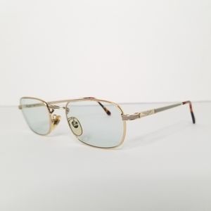 Vtg 80's Police Gold Italian Eyeglasses